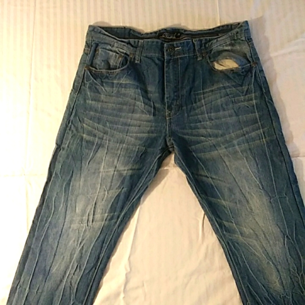 Diamond Dollars 36x32 Mens Blue Jeans